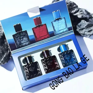 Men Perfume Gift Box 3pcs Set Charming Men's Colognes
