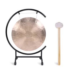 Chinese Feng Gongs w/ Stand and Mallet